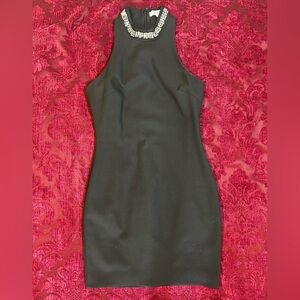 Elizabeth & James Black Sleeveless Dress with Rhinestones Size 6
